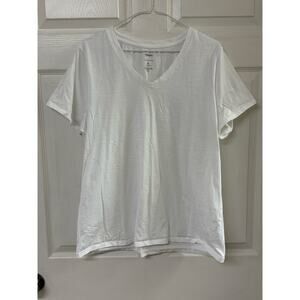 Sonoma White V-Neck Everyday Tee | Size XL